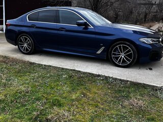 2020 BMW 5 серии 523d xDrive VII (G30/G31/G38) Рестайлинг, синий, 6550000 рублей, вид 4