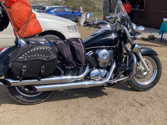 2008 Kawasaki VN900 Vulcan, чёрный, 490000 рублей - вид 2