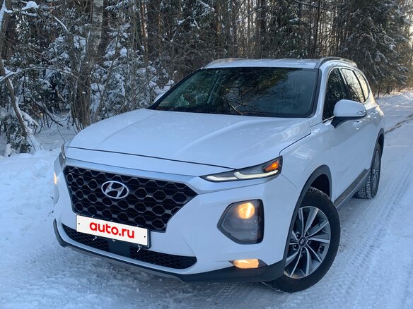 2019 Hyundai Santa Fe IV, белый, 2220000 рублей