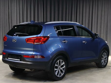 2014 Kia Sportage III Рестайлинг, синий, 1099000 рублей, вид 2