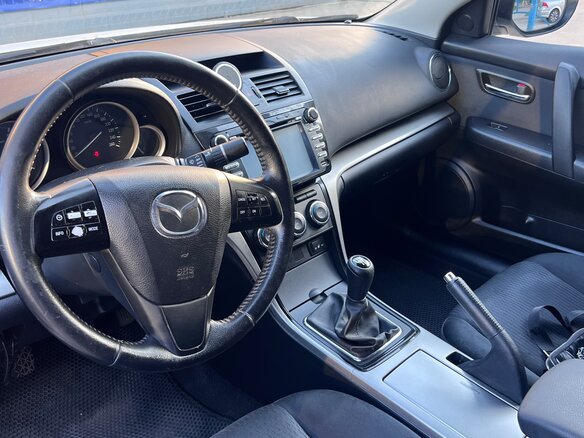 2012 Mazda 6 II (GH) Рестайлинг, белый, 1240000 рублей - вид 6