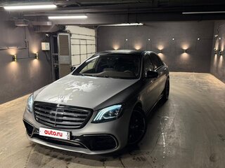2017 Mercedes-Benz S-Класс AMG 63 AMG Long III (W222, C217) Рестайлинг, серый, 7500000 рублей, вид 3