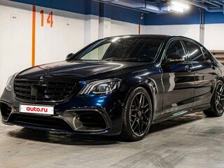 2018 Mercedes-Benz S-Класс AMG 63 AMG Long III (W222, C217) Рестайлинг, синий, 8200000 рублей, вид 1