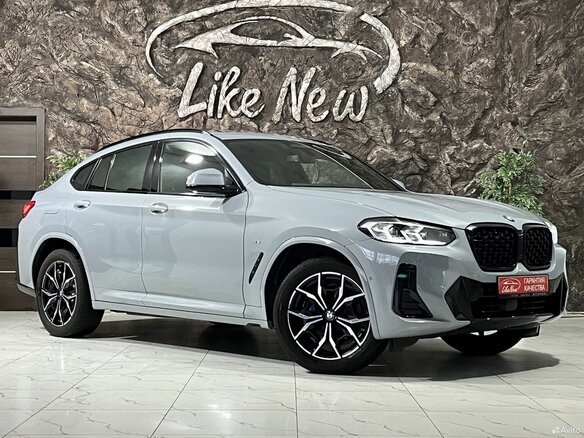 2022 BMW X4 20i II (G02) Рестайлинг, серый - вид 1