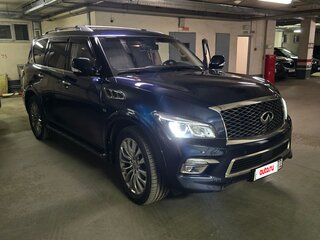 2015 Infiniti QX80 I Рестайлинг, синий, 3200000 рублей, вид 3