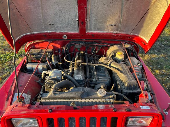 1995 Jeep Wrangler I (YJ), красный, 1450000 рублей - вид 12