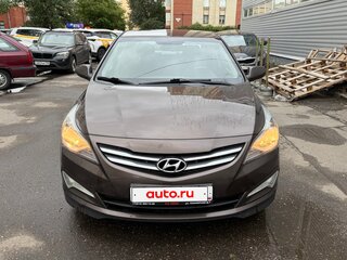 2016 Hyundai Solaris I Рестайлинг, коричневый, 820000 рублей, вид 5