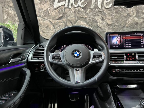 2022 BMW X4 20i II (G02) Рестайлинг, серый - вид 12
