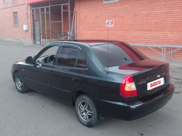 2008 Hyundai Accent ТагАЗ II, чёрный, 465000 рублей - вид 3