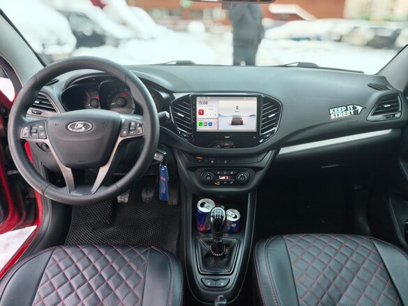 2016 Lada (ВАЗ) Vesta I, красный, 630000 рублей - вид 11