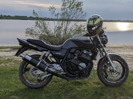1999 Honda CB 400 Super Four, чёрный, 300000 рублей, вид 1