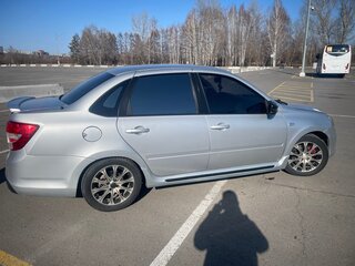 2013 Lada (ВАЗ) Granta I, серебристый, 330000 рублей, вид 4