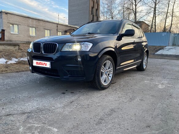 2012 BMW X3 20d xDrive II (F25), синий, 2200000 рублей