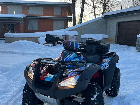 2007 Honda TRX 680 (Rincon), красный, 850000 рублей - вид 2