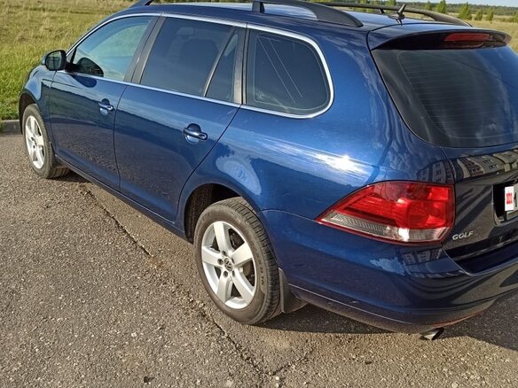 2012 Volkswagen Golf VI, синий, 950000 рублей - вид 6