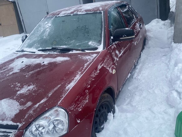 2009 Lada (ВАЗ) Priora I, красный, 230000 рублей - вид 11