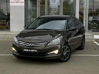 2016 Hyundai Solaris I Рестайлинг, коричневый, 767000 рублей, вид 4