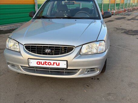 2006 Hyundai Accent ТагАЗ II, серебристый, 300000 рублей, вид 2