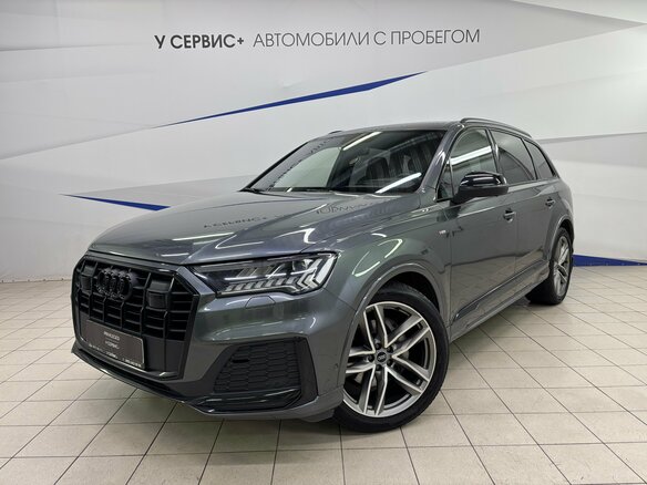 2022 Audi Q7 45 TDI II (4M) Рестайлинг, серый