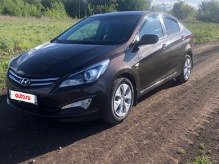 2016 Hyundai Solaris I Рестайлинг, коричневый, 950000 рублей, вид 1