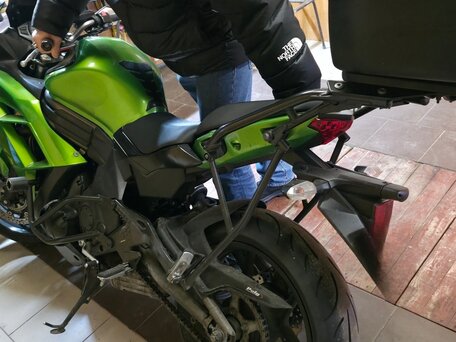 2012 Kawasaki ER-6F (Ninja 650R), зелёный, 550000 рублей, вид 1