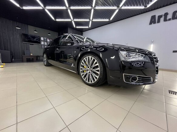 2012 Audi A8 Long III (D4), чёрный, 1800000 рублей - вид 6
