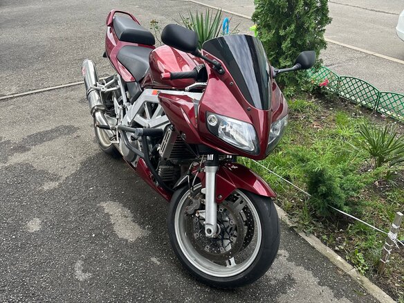 2003 Suzuki SV 1000, красный, 350000 рублей