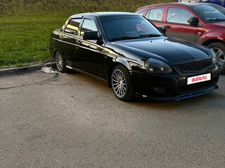 2008 Lada (ВАЗ) Priora I, чёрный, 380000 рублей, вид 1