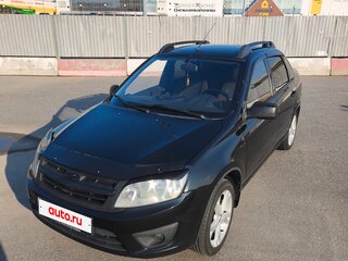 2013 Lada (ВАЗ) Granta I, чёрный, 325000 рублей, вид 3