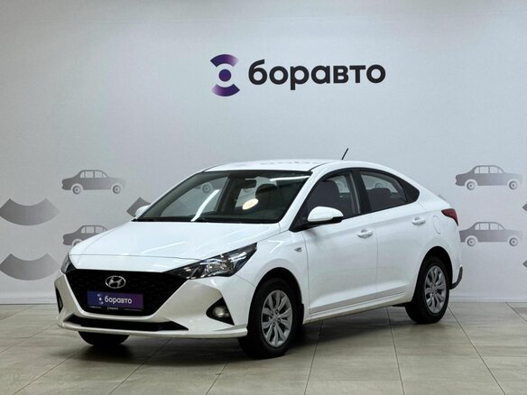2021 Hyundai Solaris II Рестайлинг, белый, 1560000 рублей