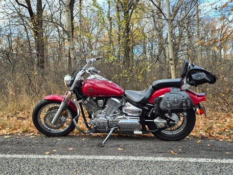 1999 Yamaha XVS1100, красный, 555000 рублей, вид 2