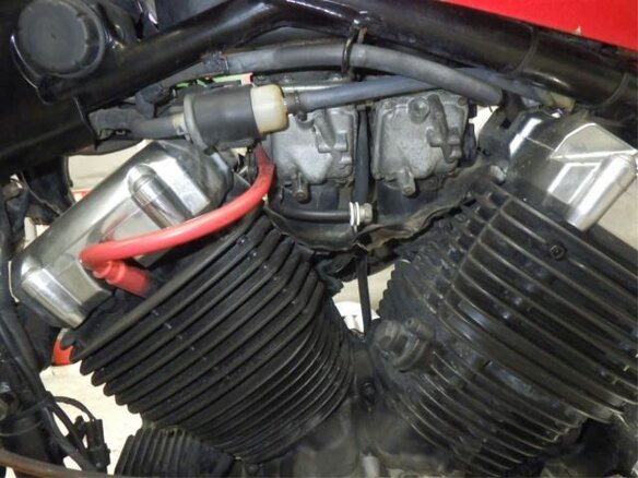 1997 Yamaha XVS400 Drag Star, красный, 274000 рублей - вид 5