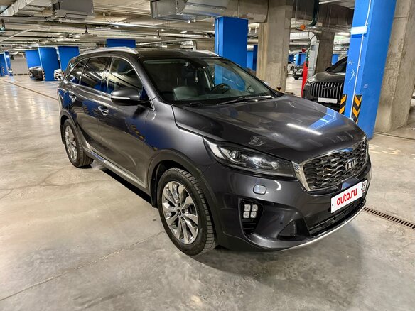 2019 Kia Sorento 8-speed III Prime Рестайлинг, серый, 2350000 рублей - вид 2