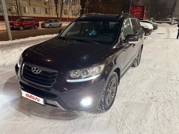 2012 Hyundai Santa Fe II Рестайлинг, пурпурный, 1400000 рублей - вид 4