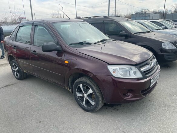 2012 Lada (ВАЗ) Granta I, фиолетовый - вид 1