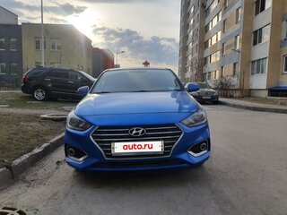 2019 Hyundai Solaris II, синий, 1390000 рублей, вид 3