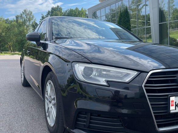 2017 Audi A3 III (8V) Рестайлинг, чёрный, 1250000 рублей - вид 1