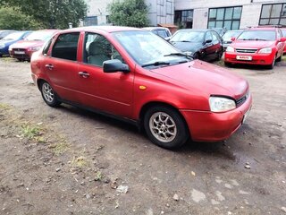 2007 Lada (ВАЗ) Kalina I, красный, 115000 рублей, вид 4