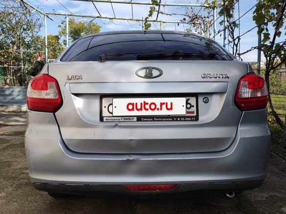 2015 Lada (ВАЗ) Granta I, голубой, 380000 рублей - вид 3