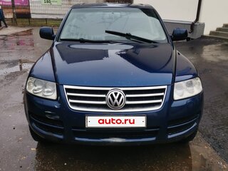 2003 Volkswagen Touareg I, синий, 850000 рублей, вид 1