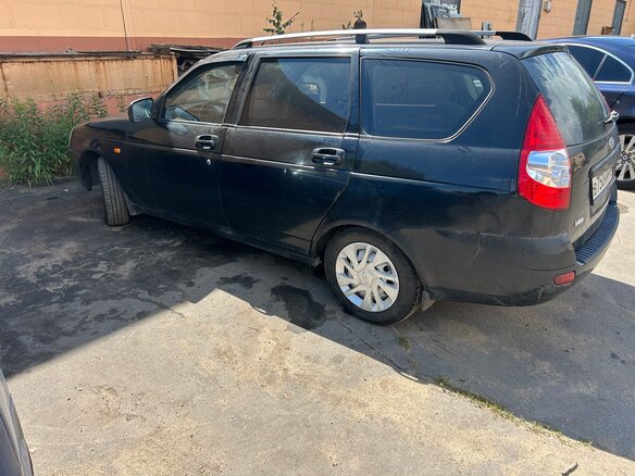 2012 Lada (ВАЗ) Priora I, чёрный - вид 3