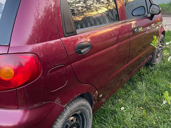 2007 Daewoo Matiz I Рестайлинг, пурпурный, 200000 рублей - вид 4
