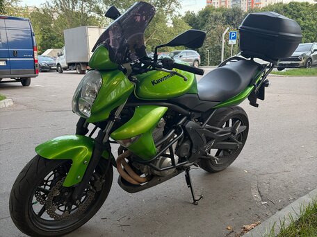 2008 Kawasaki ER-6N, зелёный, 360000 рублей, вид 3
