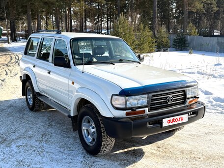 1997 Toyota Land Cruiser 80 Series Рестайлинг, белый, 2350000 рублей, вид 2