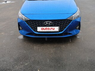 2021 Hyundai Solaris II Рестайлинг, синий, 1885000 рублей, вид 2