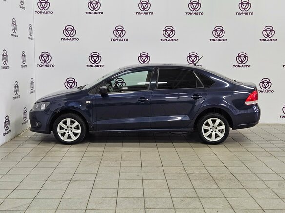 2013 Volkswagen Polo V, синий, 575000 рублей - вид 7