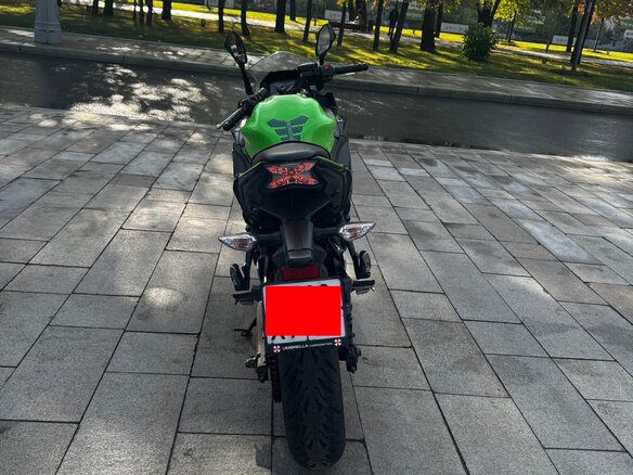 2022 Kawasaki ER-6F (Ninja 650R), зелёный, 640000 рублей - вид 6