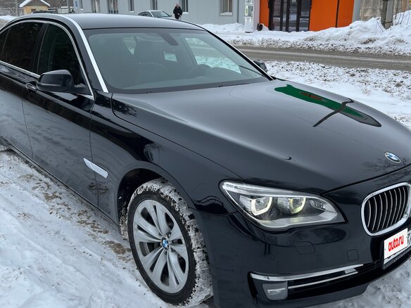 2013 BMW 7 серии Long 750Li xDrive V (F01/F02/F04) Рестайлинг, чёрный, 1750000 рублей - вид 1
