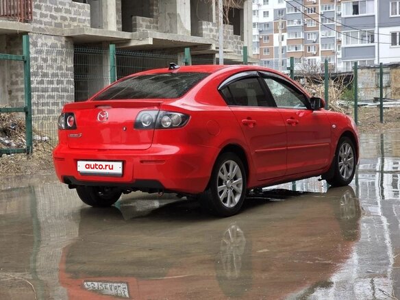 2007 Mazda 3 I (BK) Рестайлинг, красный, 770000 рублей - вид 3