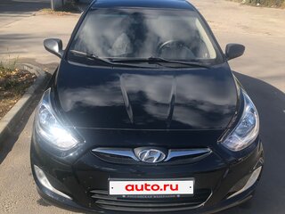 2014 Hyundai Solaris I, чёрный, 859000 рублей, вид 3